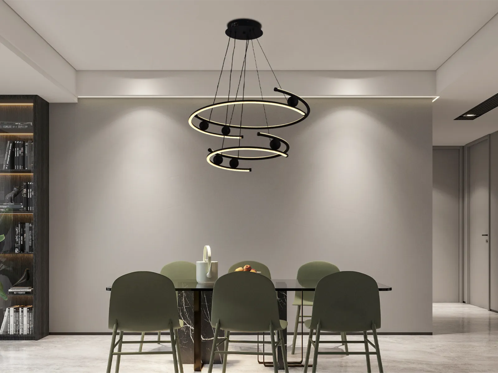 LED závesné svietidlo + diaľkový ovládač 80W - J4346/B – Obrázok 12