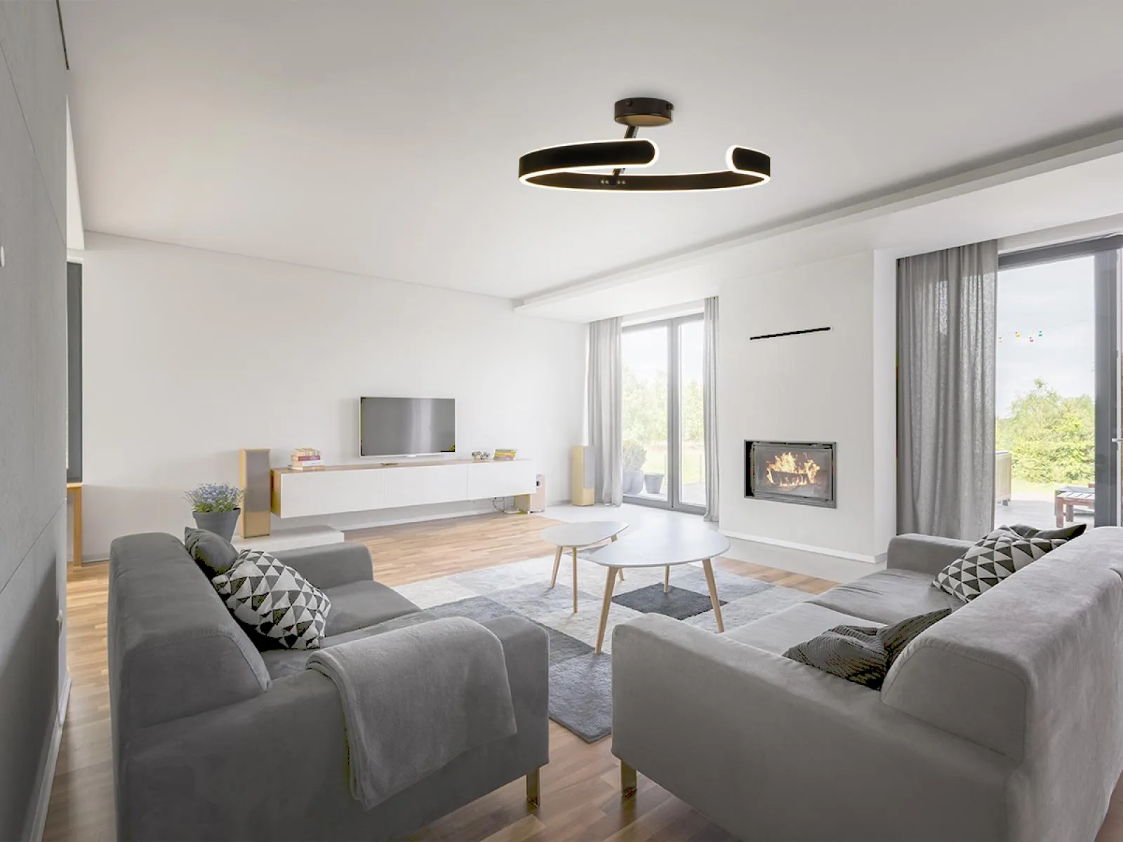 LED stropné svietidlo s diaľkovým ovládačom 72W - TA1314/B – Obrázok 3