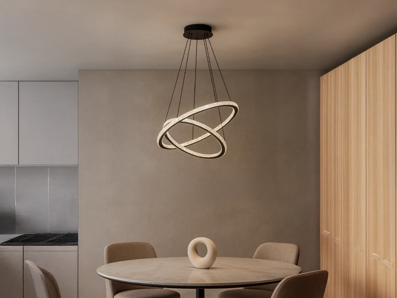 LED závesné svietidlo s diaľkovým ovládačom 150W - TA2314/B – Obrázok 3