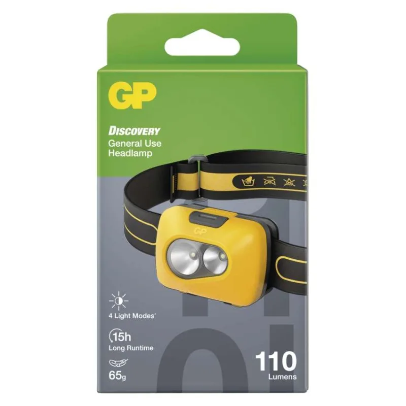 LED čelovka GP Discovery CH42, 110 lm – Obrázok 2