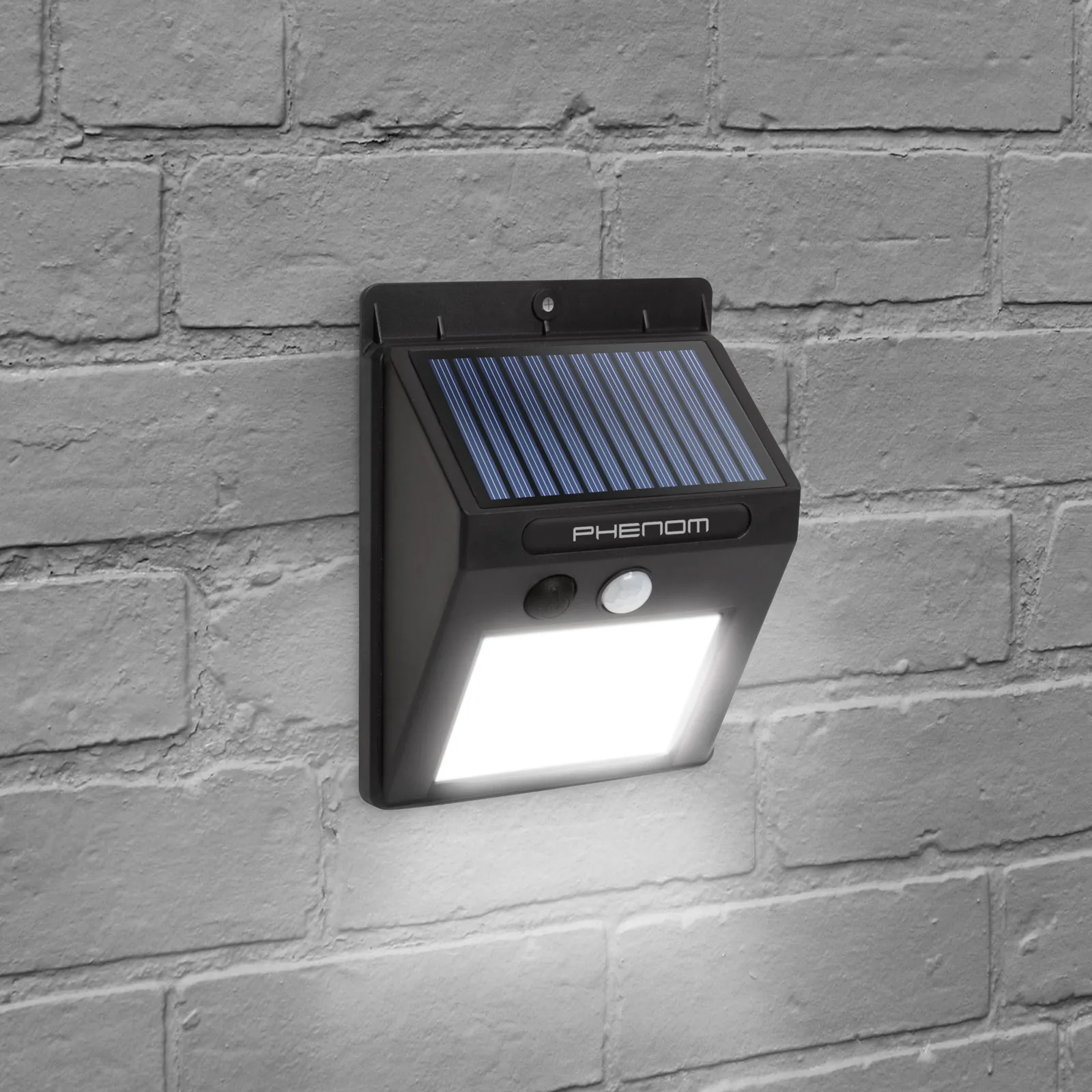Solárny reflektor s pohybovým senzorom - na stenu - COB LED