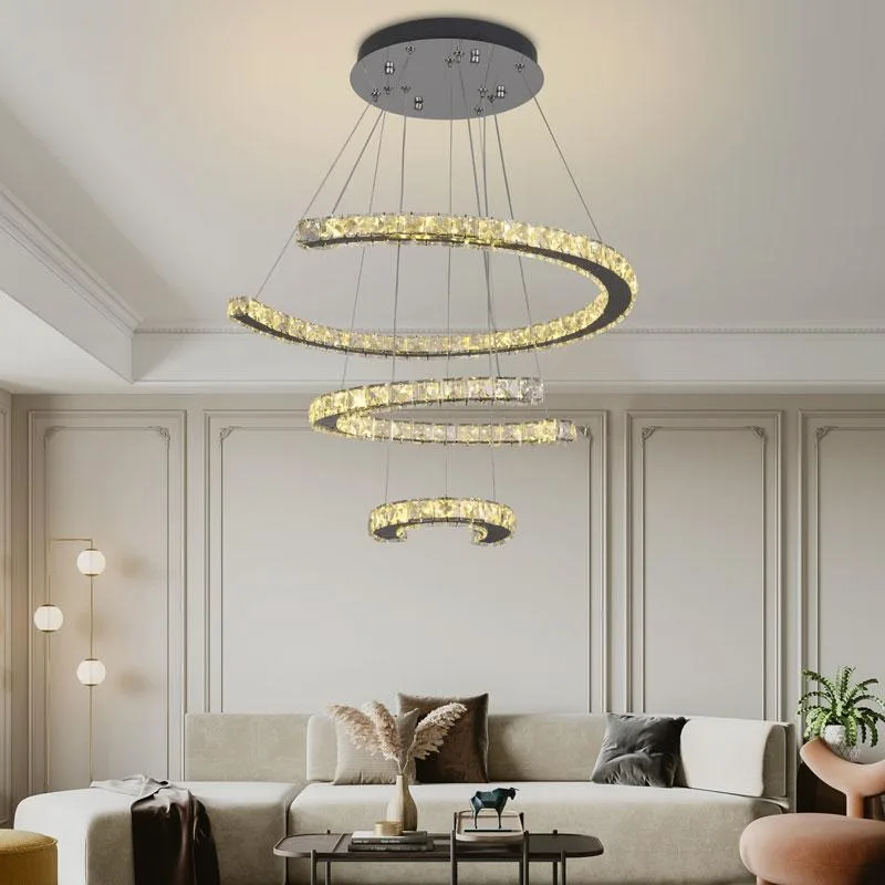 LED luxusné krištáľové svietidlo + diaľkový ovládač 100W - J6356/CH – Obrázok 10