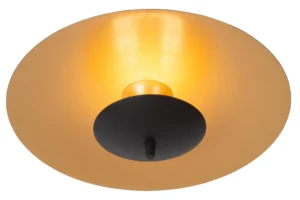 VULCAN – Stropné svietidlo na zapustenie – Ø 35 cm – LED s možnosťou stmievania – 1x9 W, 3000 K – čierna