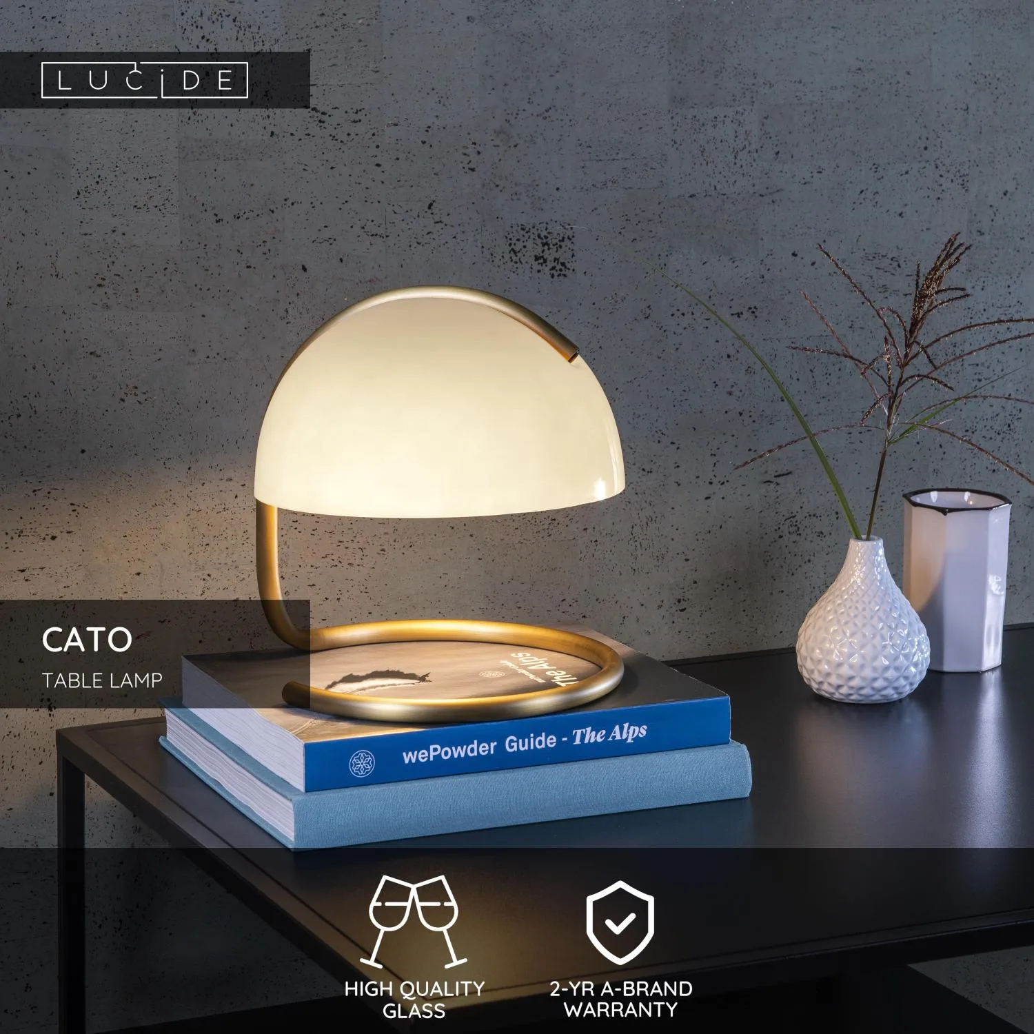 CATO - Stolná lampa - Ø 23,5 cm - 1xE27 – Obrázok 3