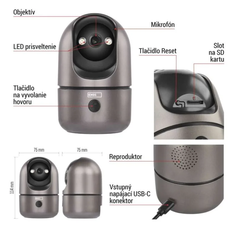GoSmart Vnútorná otočná kamera IP‑220W s WiFi – Obrázok 9