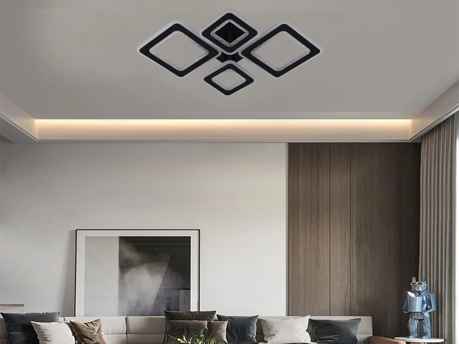 LED stropné svietidlo s diaľkovým ovládačom 95W - J3349/B – Obrázok 13