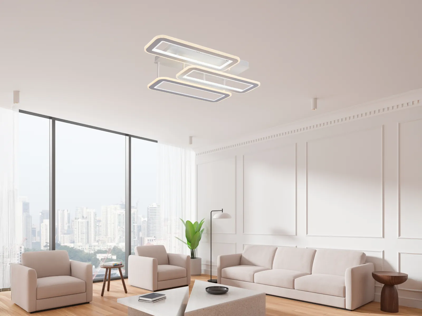 LED stropné svietidlo s diaľkovým ovládačom 90W - TA1338/W – Obrázok 13