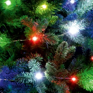 Micro LED svietiaci reťazec, 50 farebných micro LED