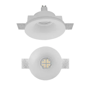 XGESS MINI TRIM. REC. RND. SPOT GU10/PAR16 1x50W max. 230V AC fi.130 IP20 GP WH