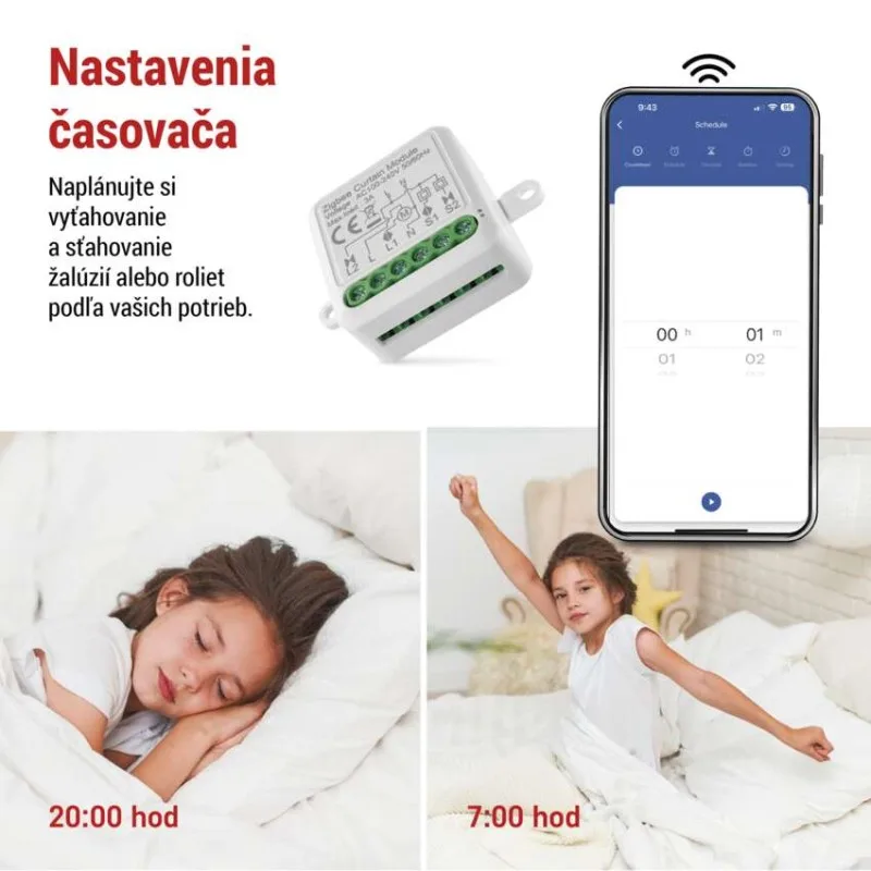 GoSmart modul motora IP-2121CZ, ZigBee, 1-kanálový – Obrázok 6