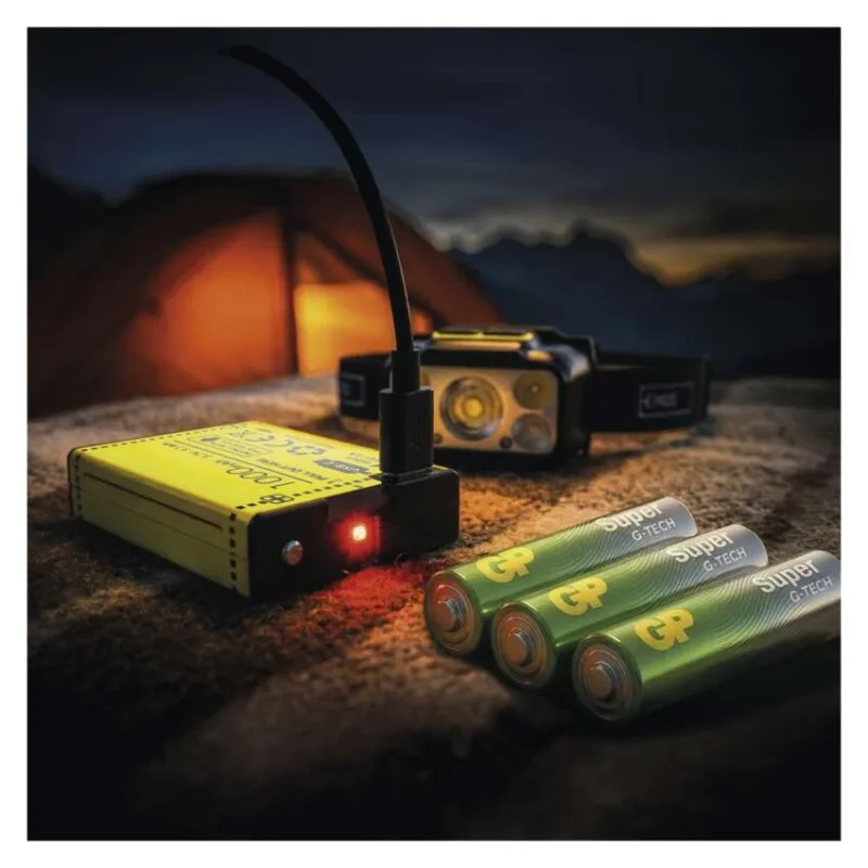 LED nabíjacia čelovka P3546, 550 lm, Li-Pol 1000 mAh / 3× AAA – Obrázok 11