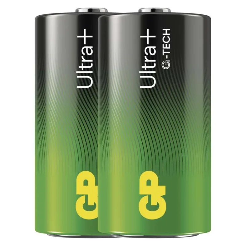 Alkalická batéria GP Ultra Plus LR14 (C), 2 ks – Obrázok 2