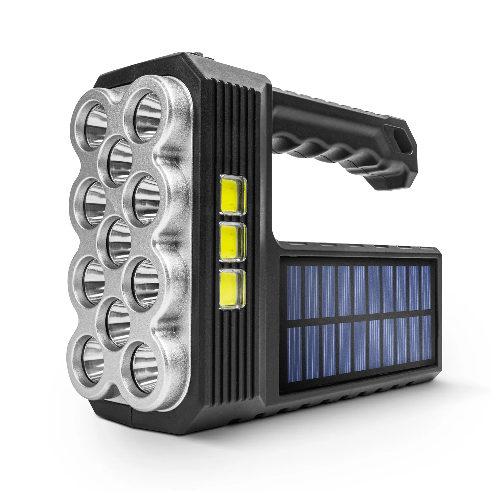 Solárna COB LED baterka - funkcia pracovnej lampy - 1200 mAh - MicroUSB - 1000 lumen - IP55 – Obrázok 3
