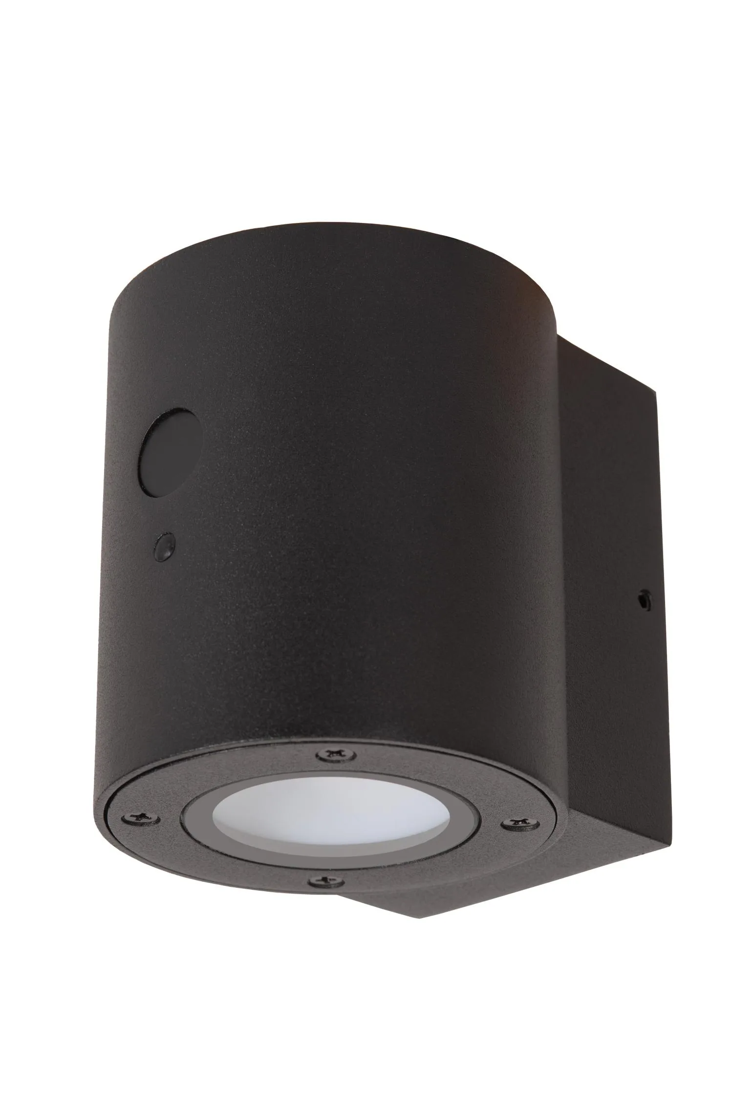 PERTH - Nástenné svetlo vnútorné/vonkajšie - solárne - Ø 9 cm - LED tlmené. - 1x1W, 2700K/3000K - IP65 - Senzor pohybu a den/noc - čierny – Obrázok 2