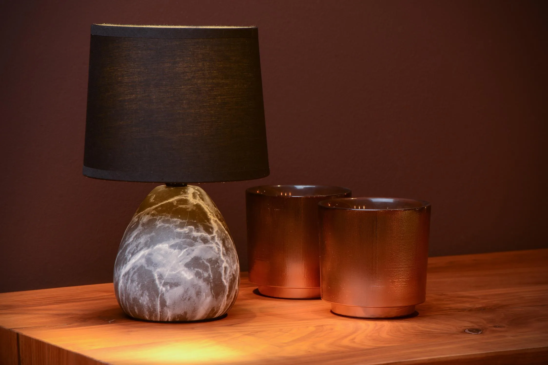 MARMO - Stolná lampa - Ø 16 cm - 1xE14 – Obrázok 4