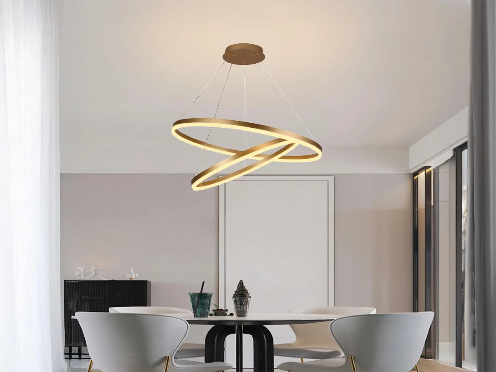 LED visiace svietidlo + diaľkový ovládač 100W - J4311/G – Obrázok 8
