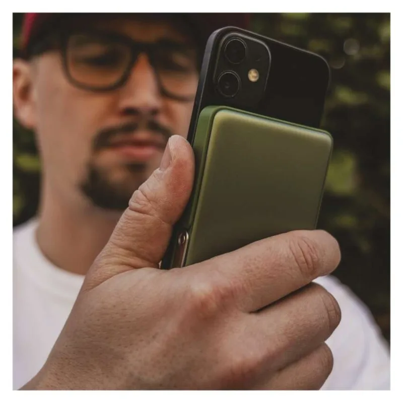 Power bank EMOS WI 1031, 10 000 mAh, 20 W+Wireless, army-green – Obrázok 8