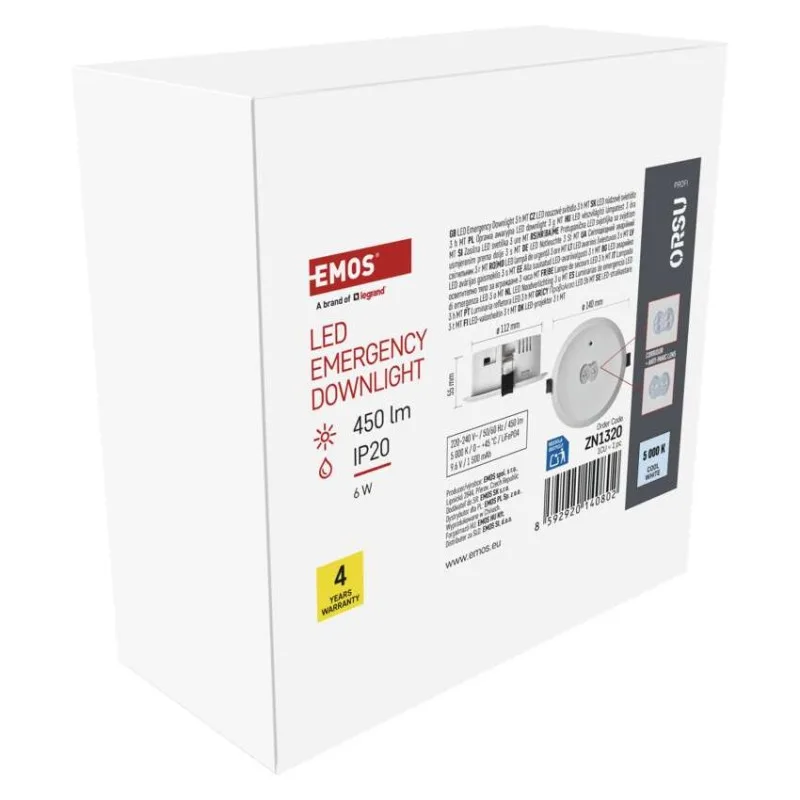 LED Núdzové svietidlo ORSU 6W 450LM 3H – Obrázok 14