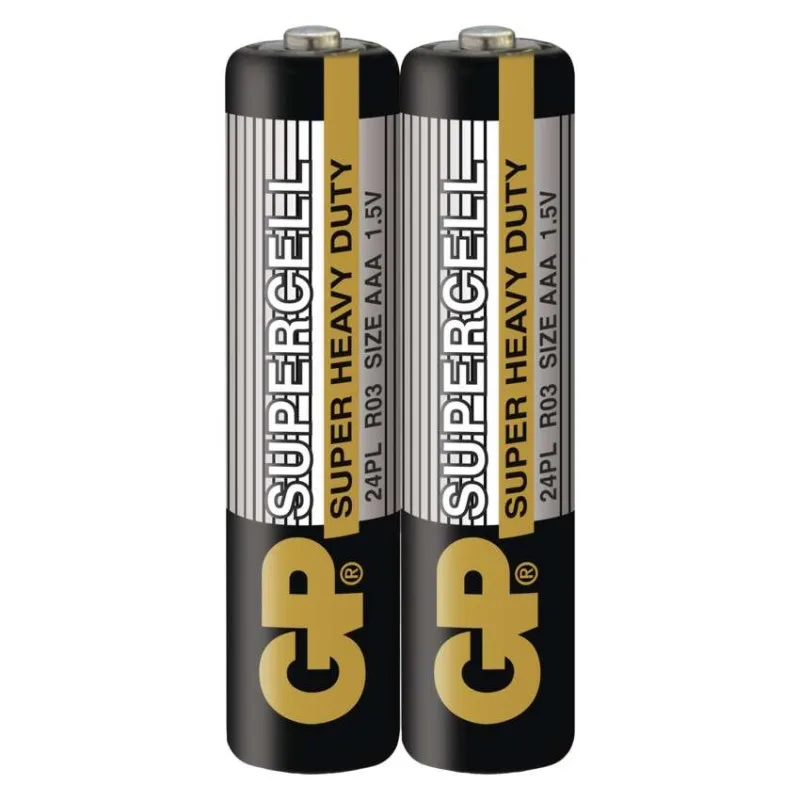 Zinko-uhlíková batéria GP Supercell R03 (AAA), 2 ks – Obrázok 6