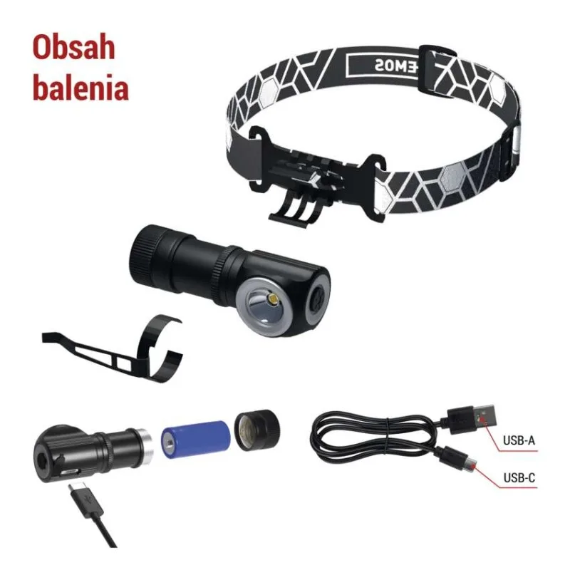 LED nabíjacia čelovka P3544, 500 lm, Li-Ion 800 mAh – Obrázok 5