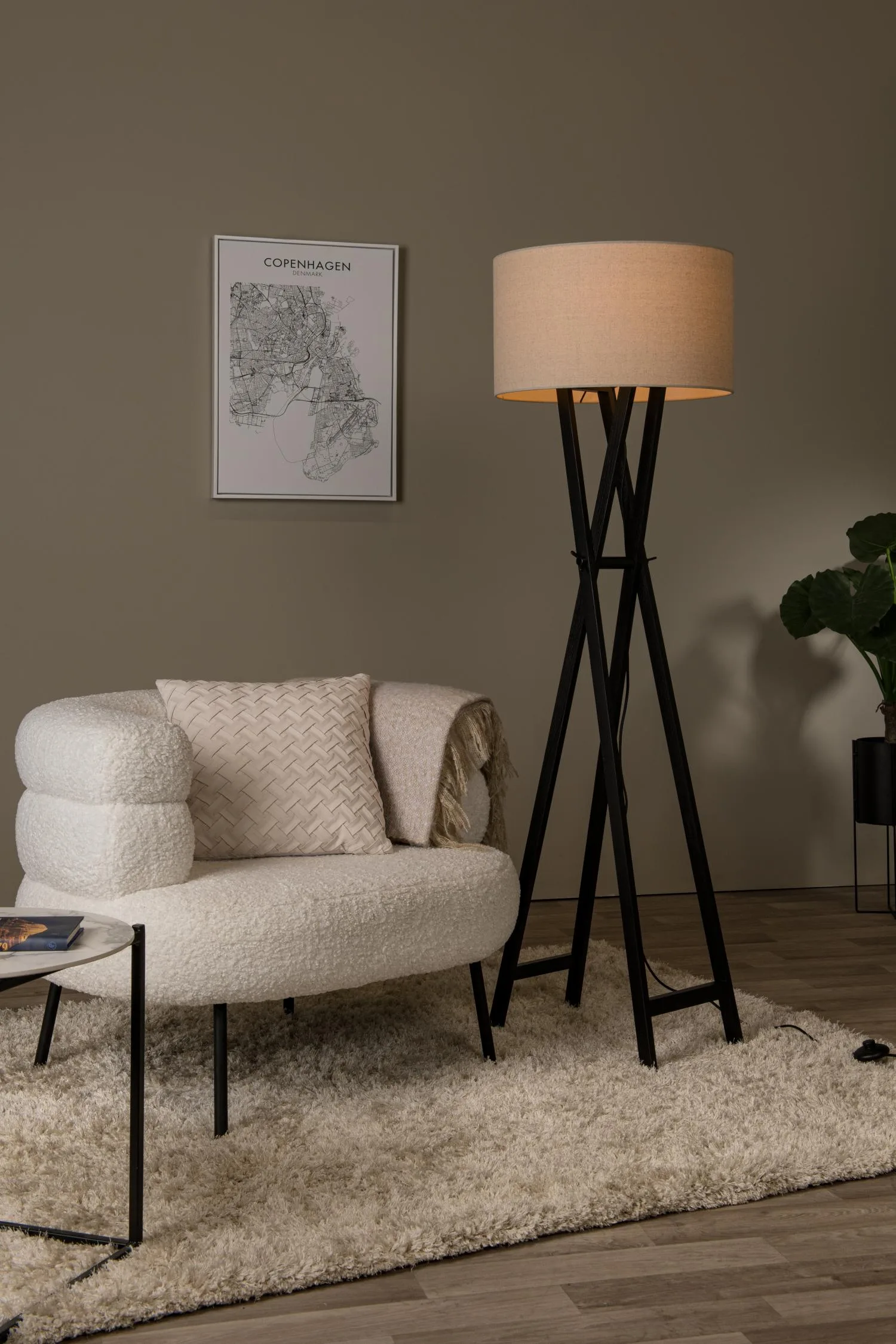 TRAFALGAR – Stojaca lampa – 1xE27 – Čierna – Obrázok 4