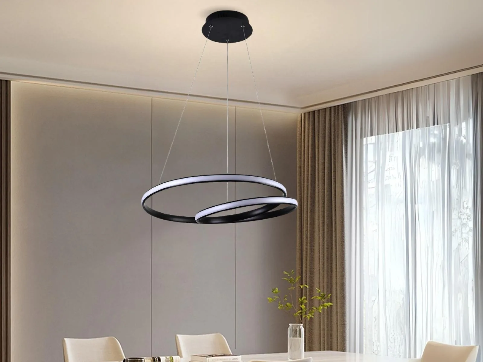 LED závesné svietidlo + diaľkový ovládač 65W - J4302/B – Obrázok 10