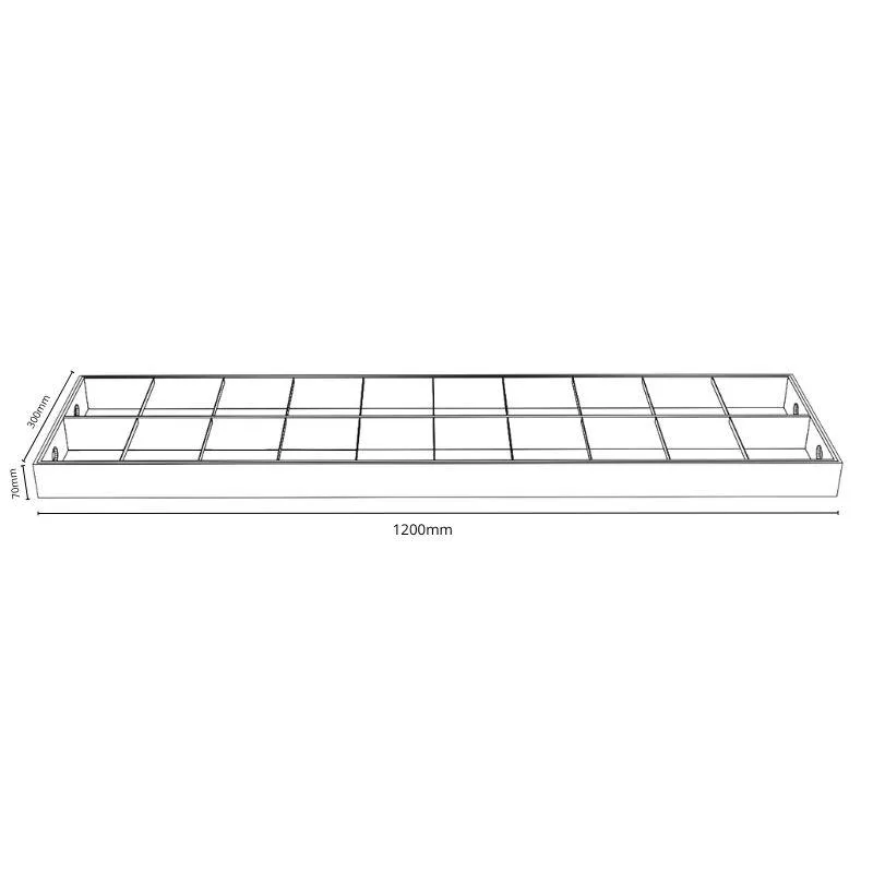 Biele žiarivkové prisadené svietidlo na 2 x T8 ( 120cm LED trubica ) - TL303 – Obrázok 16