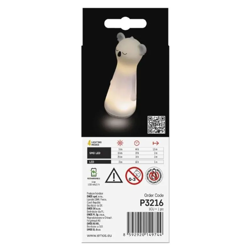 Nabíjacie svietidlo LED s nočným osvetlením P3216, 25 lm, 1200 mAh – Obrázok 11