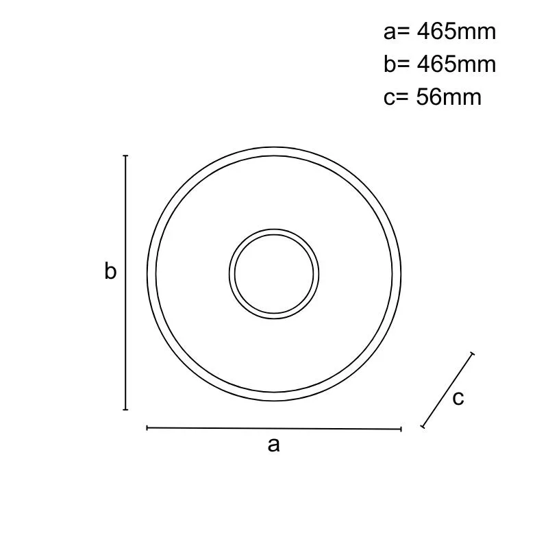 LED stropné svietidlo s diaľkovým ovládačom 90W - TB1308/W – Obrázok 4