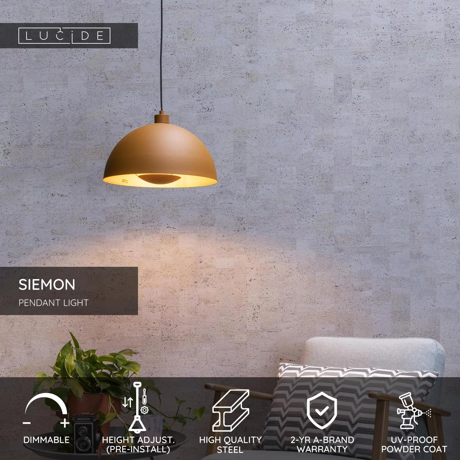 SIEMON – Zavesené svietidlo – Ø 40 cm – 1xE27 – Obrázok 29