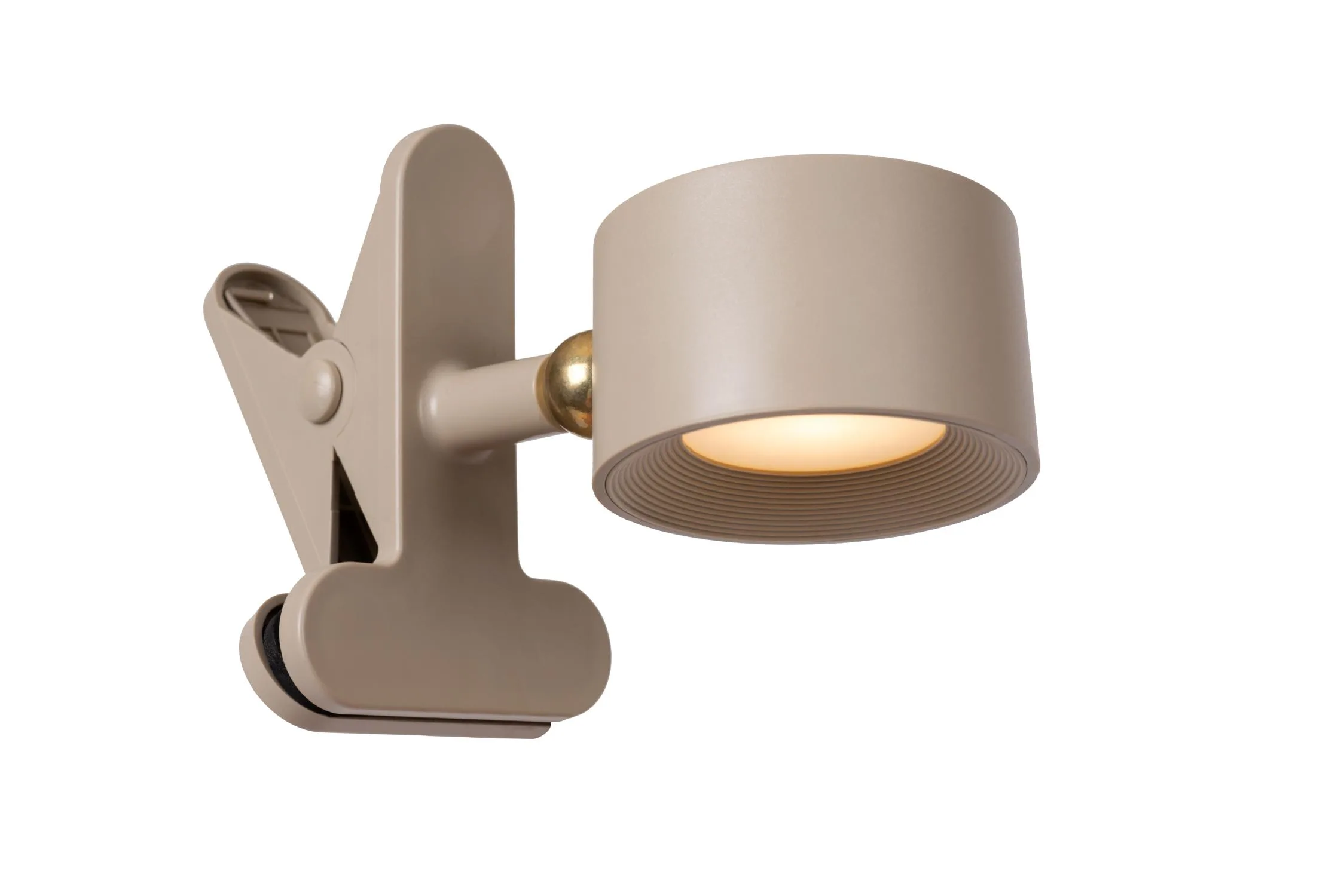 JOLAN - Nabíjateľná stolná lampa/svorková lampa/nástenná lampa - Batériový balík - LED Slabé na teplé - 1x3,5W 2700K/5700K - Taupe – Obrázok 8