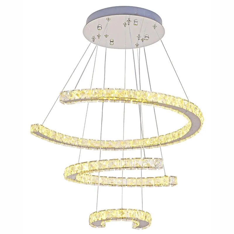 LED luxusné krištáľové svietidlo + diaľkový ovládač 100W - J6356/CH – Obrázok 4