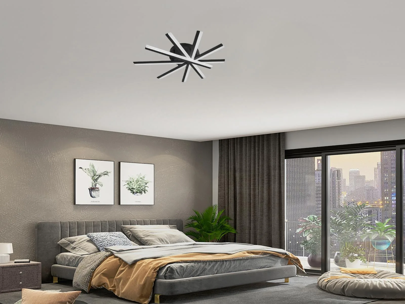 LED stropné svietidlo s diaľkovým ovládačom 75W - J3344/B – Obrázok 8