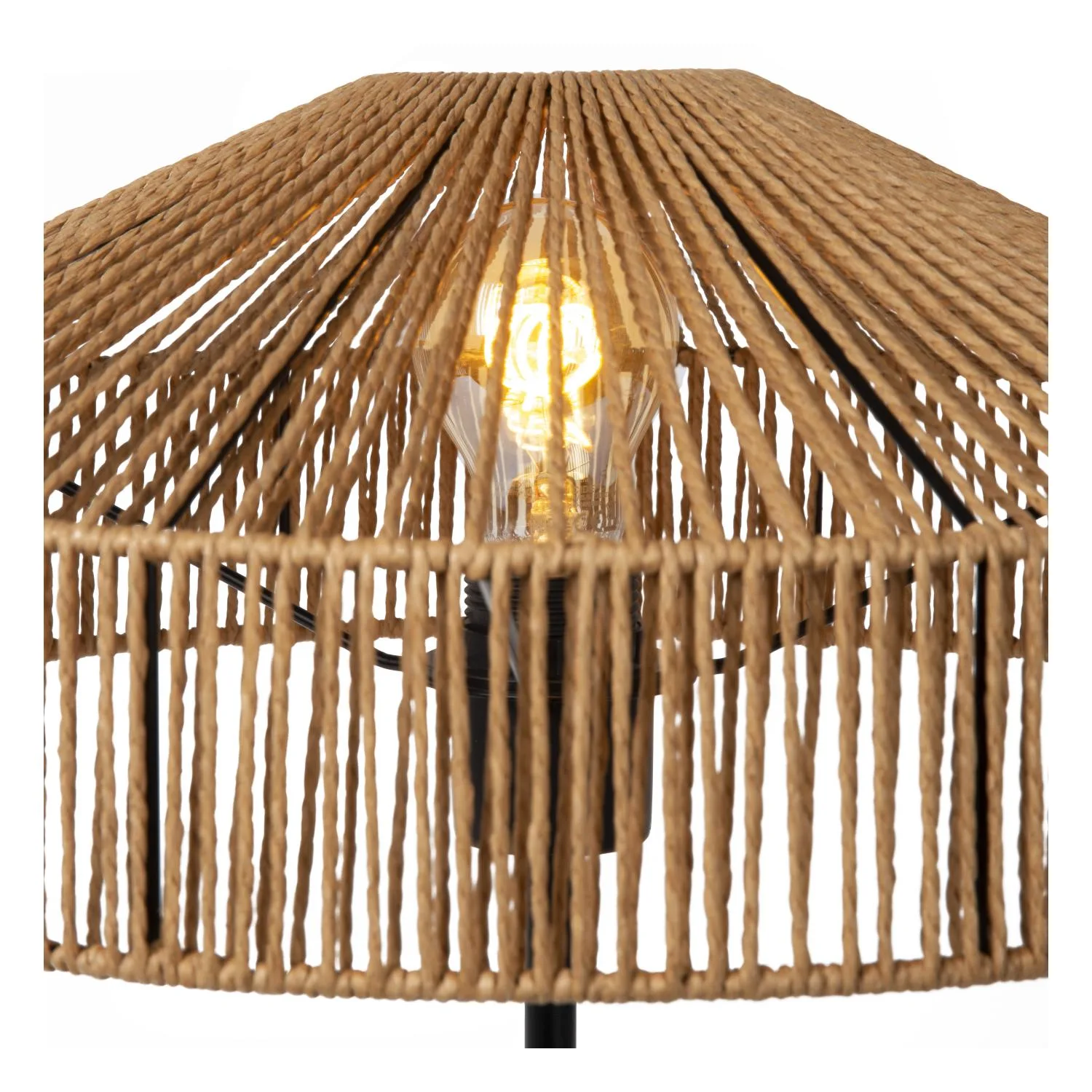 YUNKAI – Stolná lampa – Ø 40 cm – 1xE27 – prírodná – Obrázok 6
