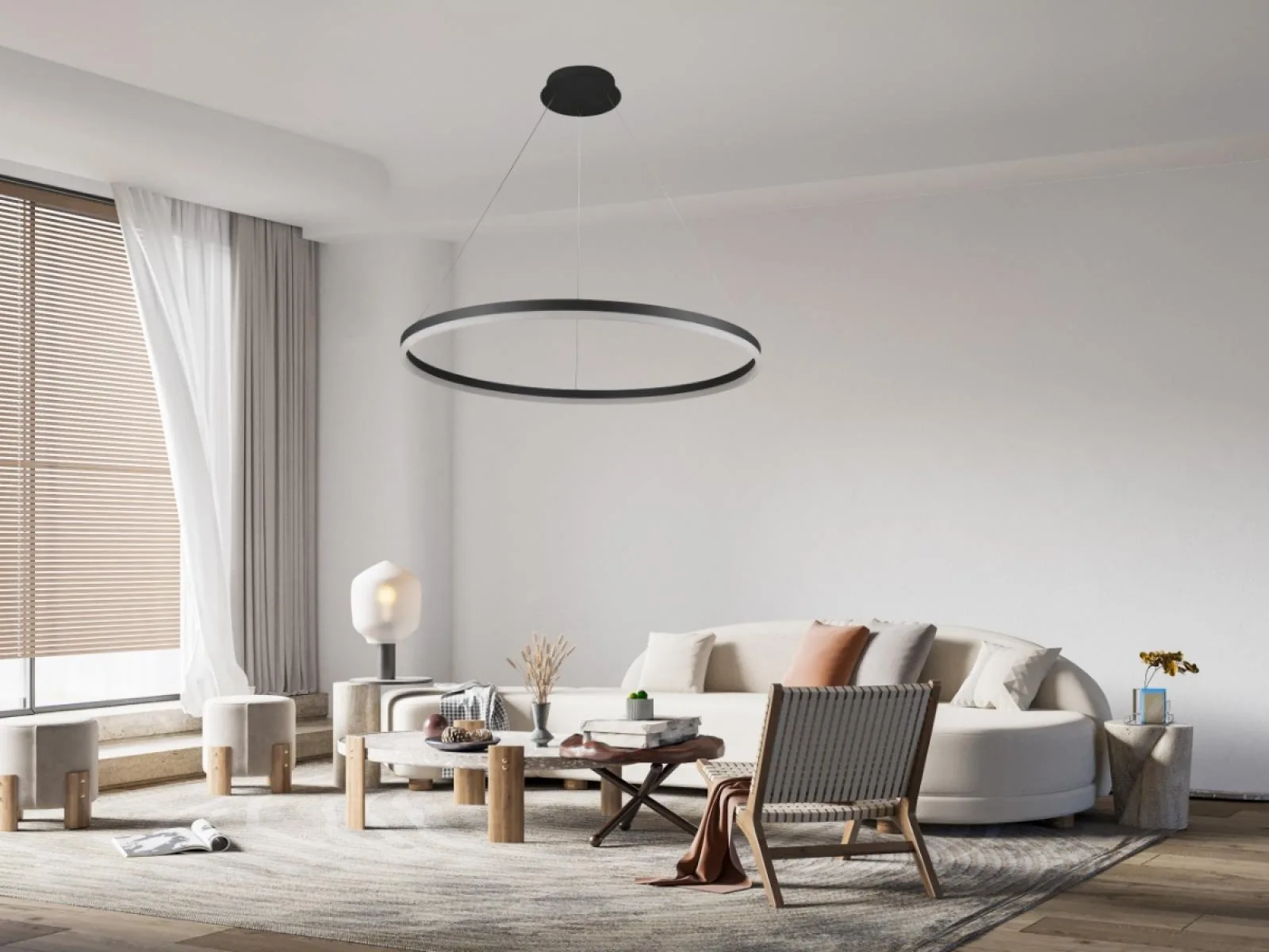 LED závesné svietidlo + diaľkový ovládač 55W - J4309/B – Obrázok 12