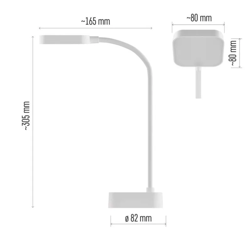 LED stolná lampa EMILY, dobíjacia – Obrázok 3