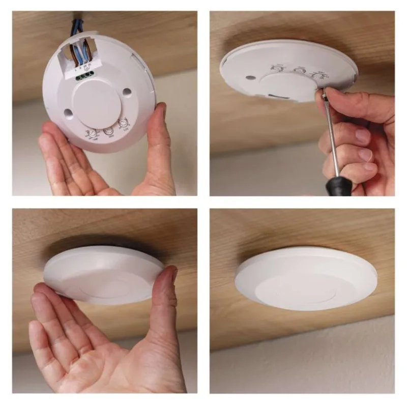 Mikrovlnný senzor prítomnosti IP20 24GHZ 2000W biela – Obrázok 16