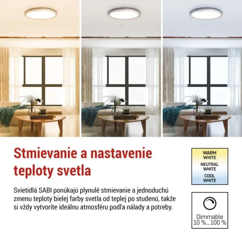 LED prisadené svietidlo SABI, kruhové – Obrázok 8