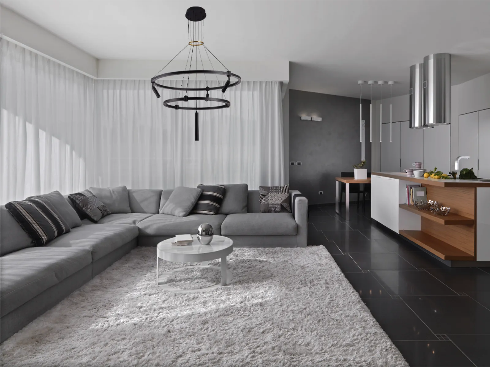 LED závesné svietidlo na lanku + diaľkový ovládač 140W - J7304/B – Obrázok 2