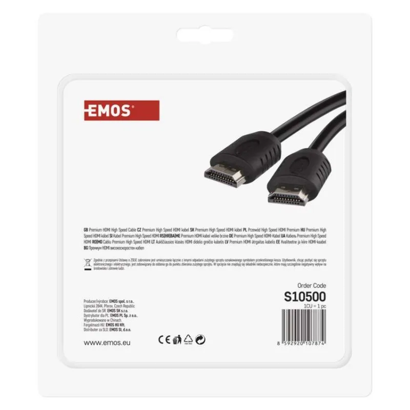 HDMI 2.0 high speed kábel A vidlica – A vidlica 5m – Obrázok 5