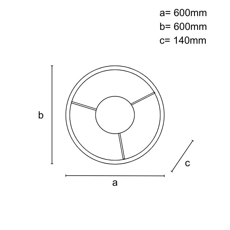 LED luster s diaľkovým ovládačom 55W - J1347/B – Obrázok 3