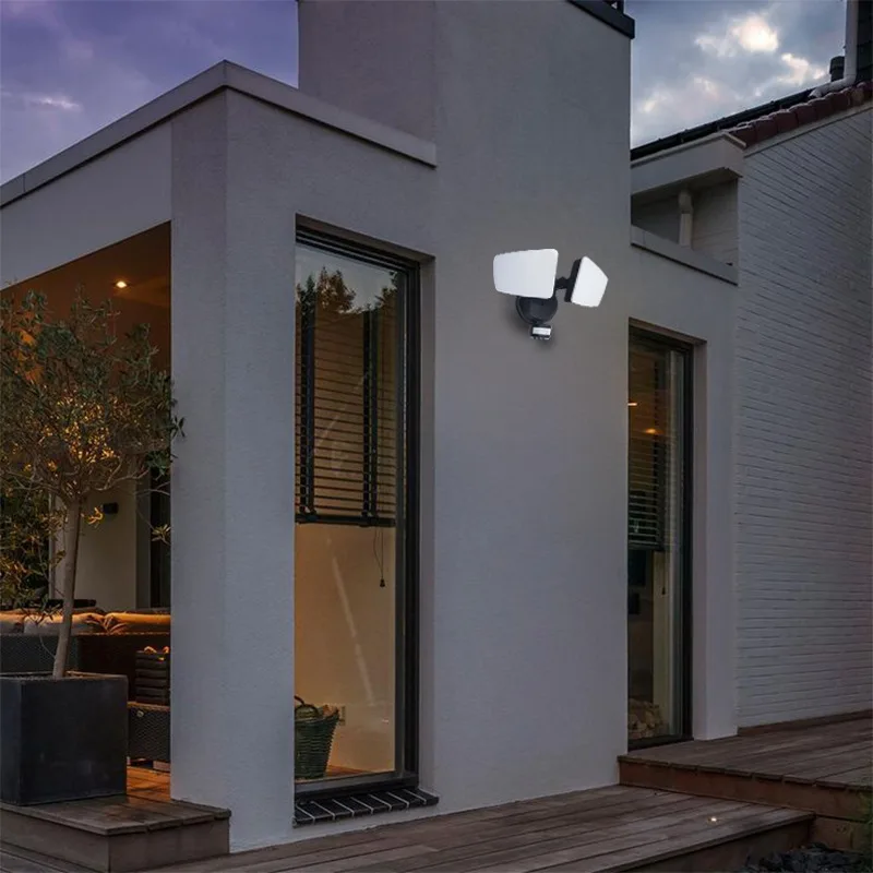 Vonkajší čierny LED reflektor s PIR senzorom 24W / 3000K / 4000K / 6000K - LFX025 – Obrázok 18