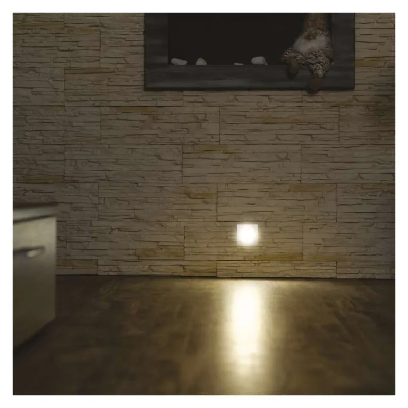 LED orientačné vstavané svietidlo AMAL 80×80, 2W teplá b.,IP65 – Obrázok 13