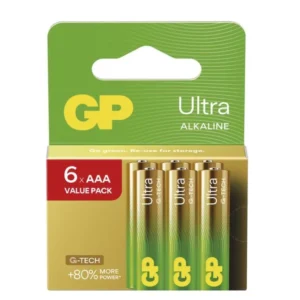 Alkalická batéria GP Ultra LR03 (AAA), 6 ks