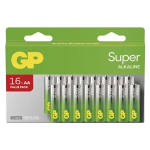 Alkalická batéria GP Super LR6 (AA), 16 ks
