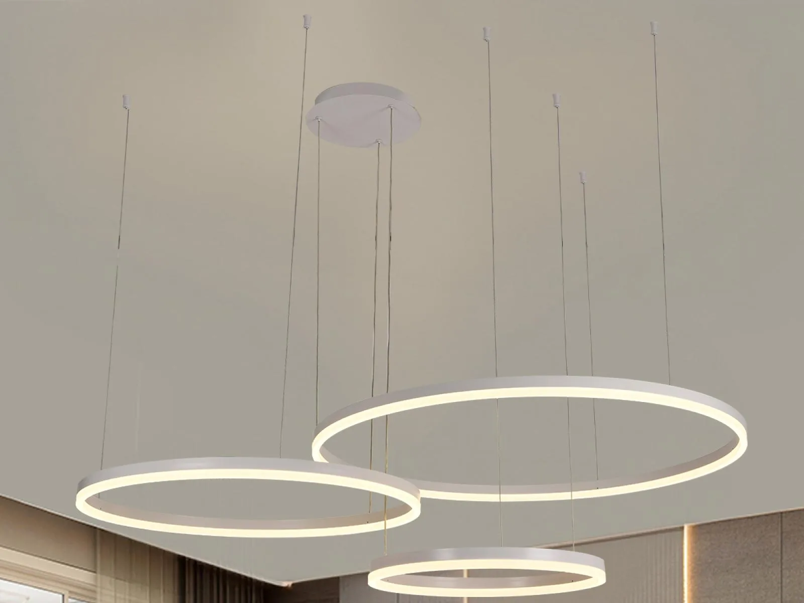 LED závesné svietidlo s diaľkovým ovládačom 125W – Obrázok 24