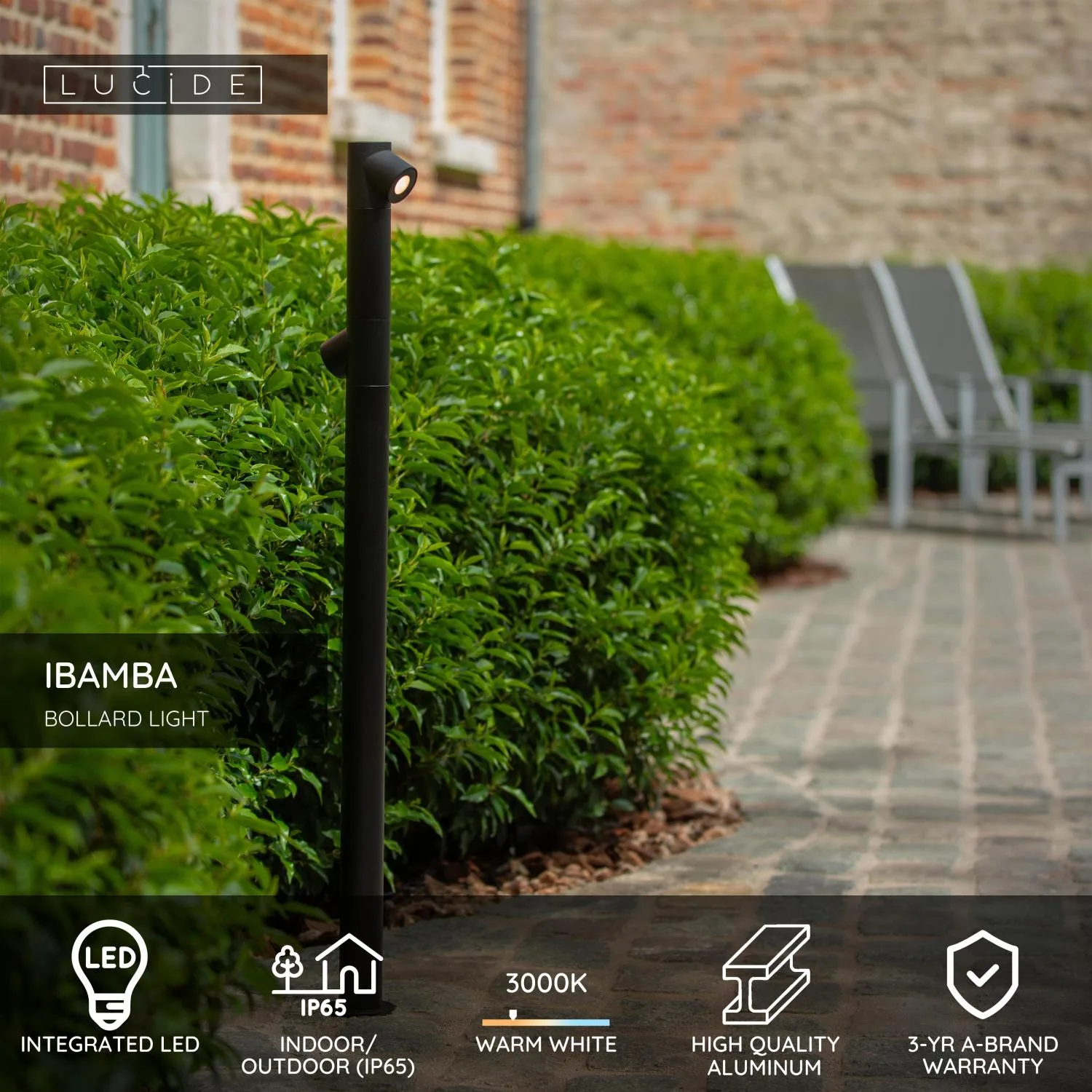 IBAMBA - Lampa na stĺpiku - LED – Obrázok 7