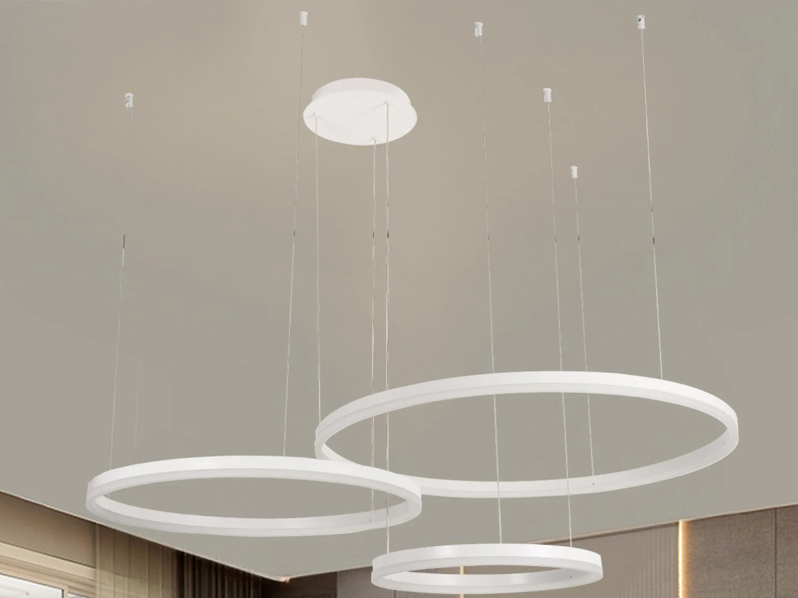 LED závesné svietidlo s diaľkovým ovládačom 125W – Obrázok 13