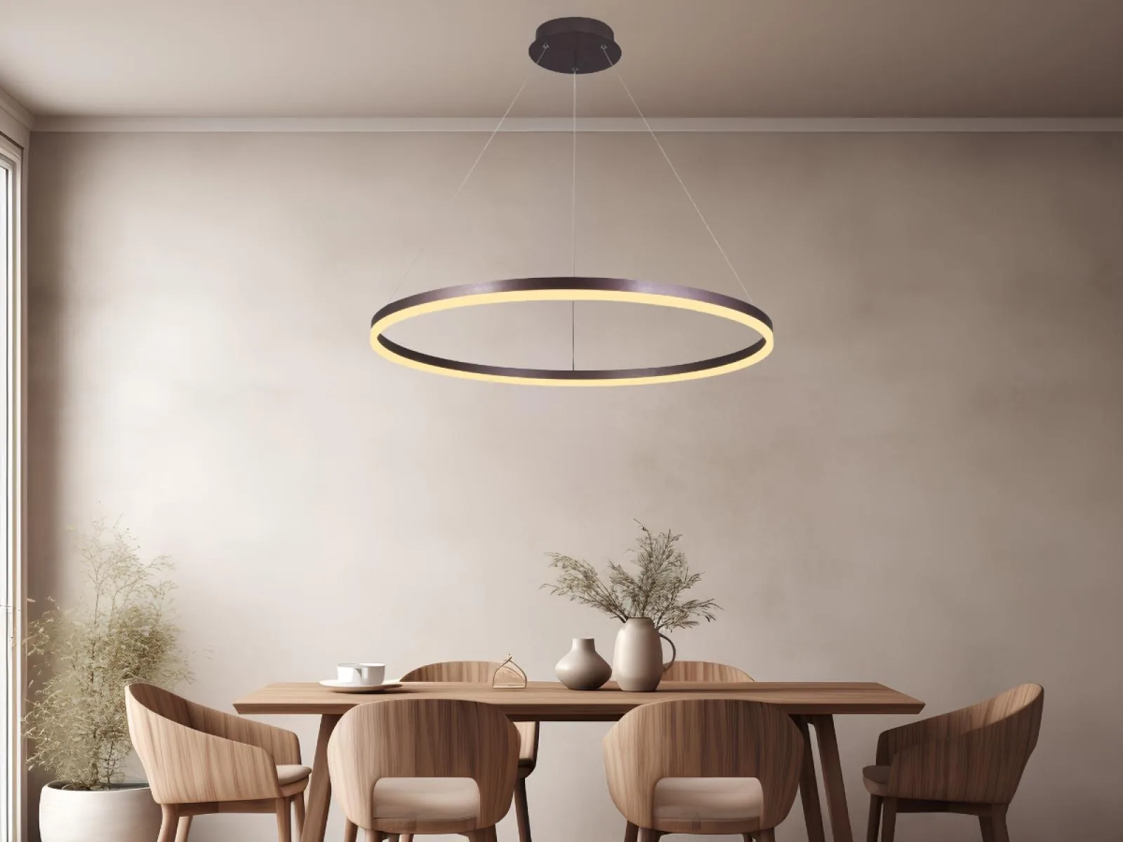 LED visiace svietidlo + diaľkový ovládač 55W - J4309/BR – Obrázok 9