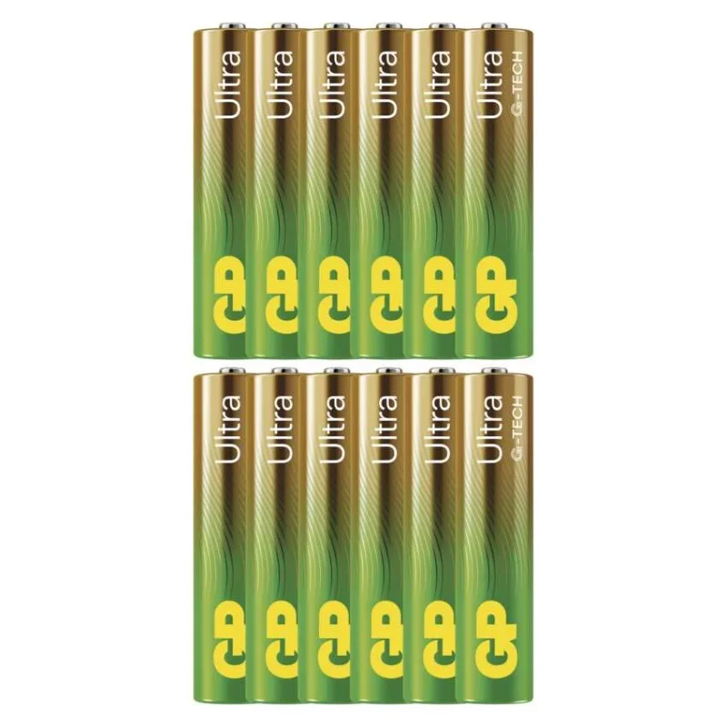 Alkalická batéria GP Ultra LR03 (AAA), 12 ks – Obrázok 2